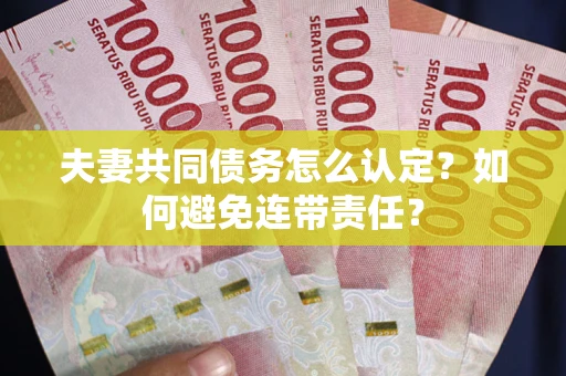 济南夫妻共同债务怎么认定？如何避免连带责任？