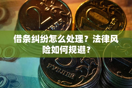济南借条纠纷怎么处理？法律风险如何规避？