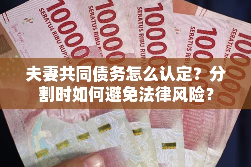 济南夫妻共同债务怎么认定？分割时如何避免法律风险？